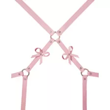 Pink Bondage Harness with Bows at Spencer's