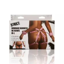 Pink Bondage Harness with Bows at Spencer's