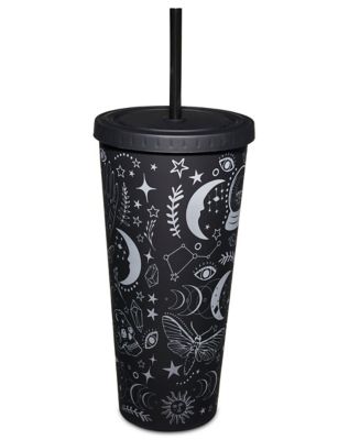 Goth Moon Tumbler with Lid and Straw, Sun and Moon Cup Gothic Coffee Travel  Mug ,20 Oz Witch Tumbler Cup,Witchy Gifts for Women Goth Decor Halloween  Decor Witch Stuff for Women 