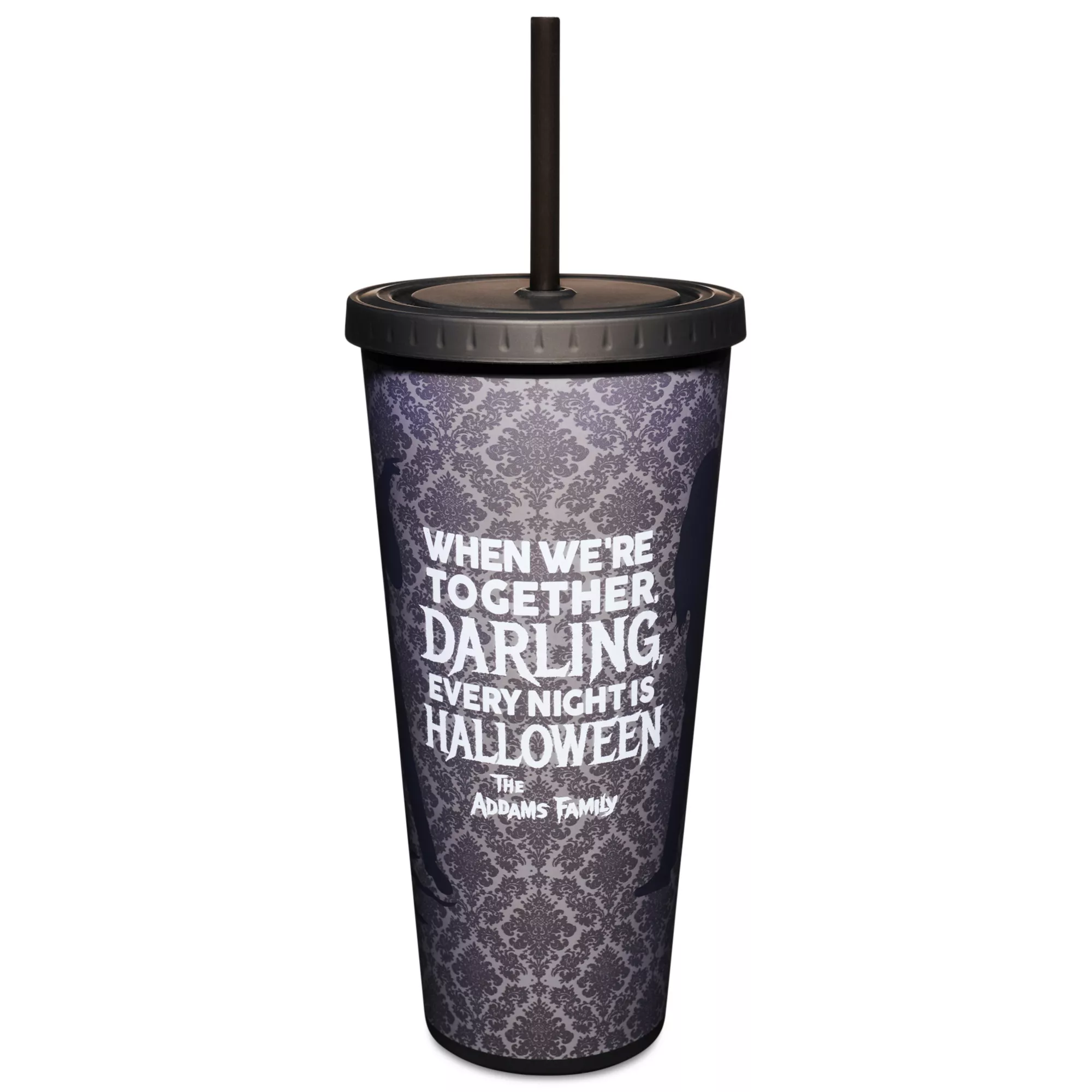 Morticia and Gomez Cup with Straw 24 oz. - The Addams Family at Spencer's