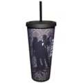 Morticia and Gomez Cup with Straw 24 oz. - The Addams Family at Spencer's