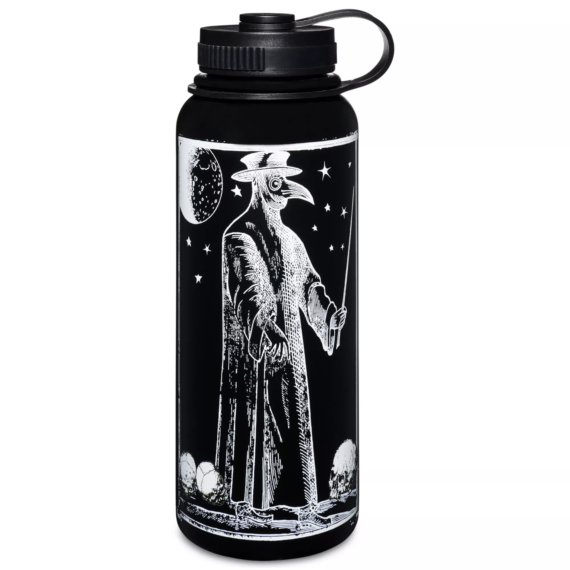 Plague Doctor Water Bottle - 32 oz. at Spencer's