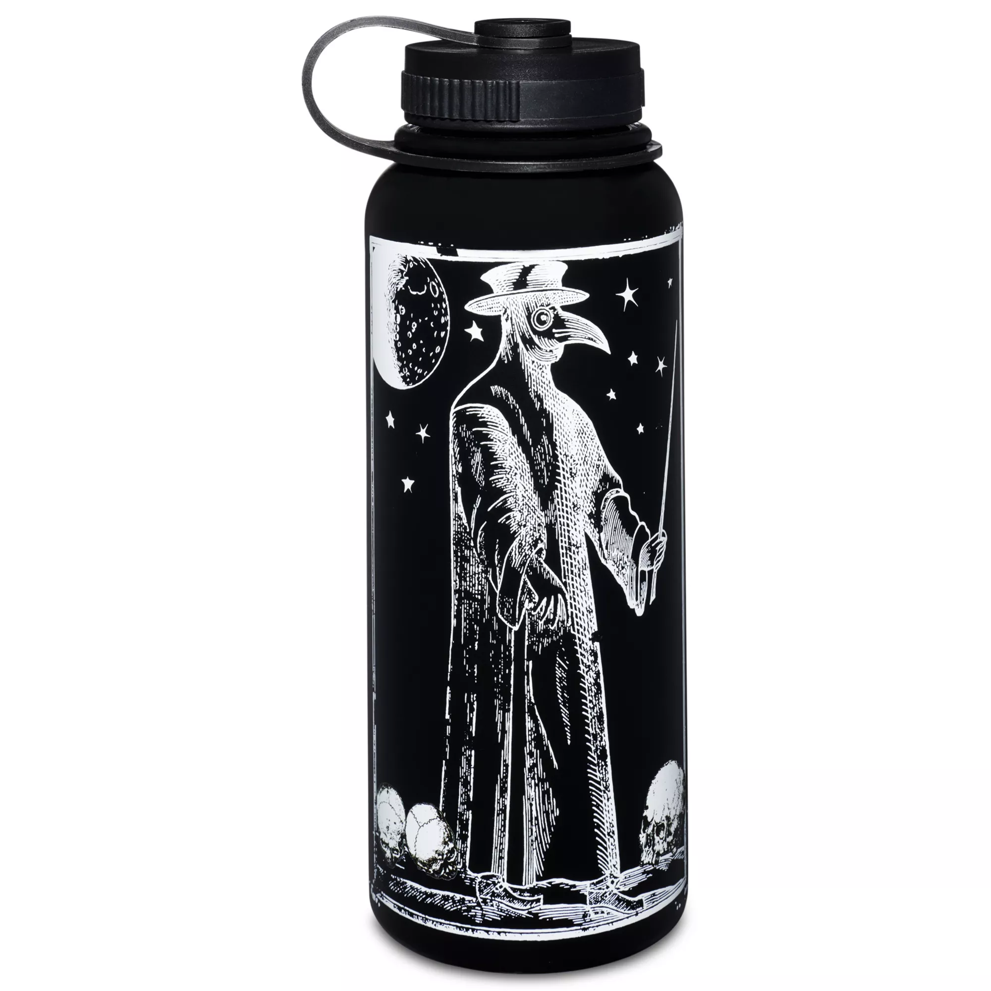 Plague Doctor Water Bottle - 32 oz. at Spencer's