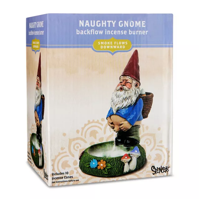 Naughty Gnome Backflow Incense Burner at Spencer's