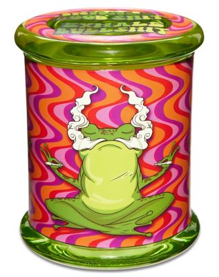 Zen Frog Stash Jar – 12 oz.