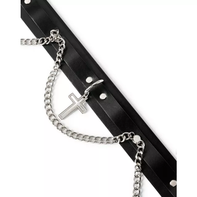 Hanging Cross Chain Belt at Spencer's