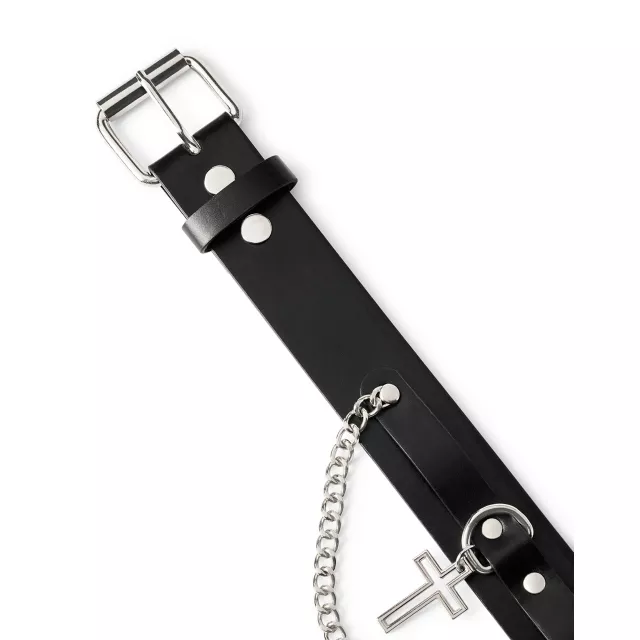 Hanging Cross Chain Belt at Spencer's