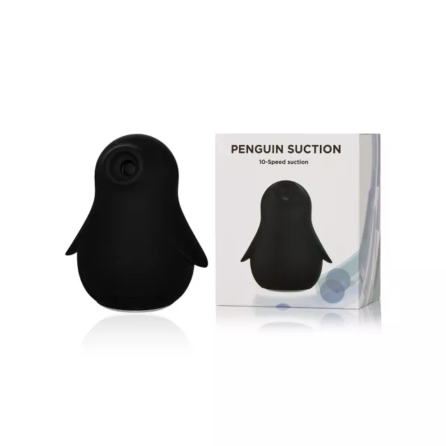 10-Speed Penguin Rechargeable Waterproof Clitoral Suction Vibrator - 3.2 Inch at Spencer's