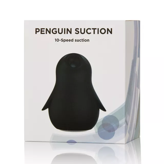 10-Speed Penguin Rechargeable Waterproof Clitoral Suction Vibrator - 3.2 Inch at Spencer's