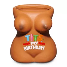 Tits My Birthday Molded Shot Glass - 2 oz. at Spencer's