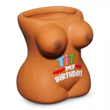 Tits My Birthday Molded Shot Glass - 2 oz. at Spencer's