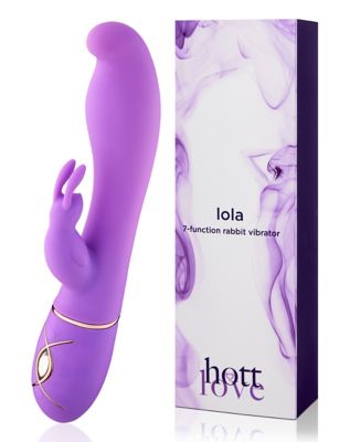 sex toy lush Lola 7-Function Waterproof Rechargeable Rabbit Vibrator 8.9 Inch - Hott  Love