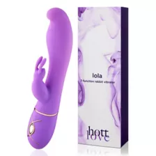 Lola 7-Function Waterproof Rechargeable Rabbit Vibrator 8.9 Inch - Hott Love at Spencer's