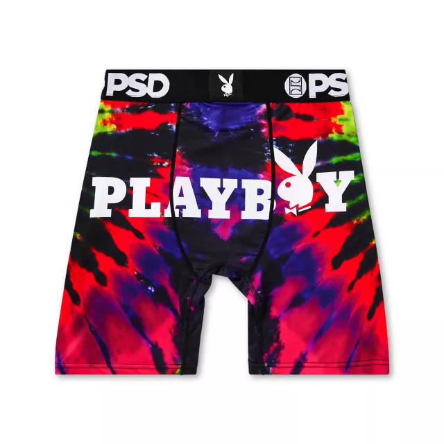 PSD Tie Dye Playboy Boxer Briefs at Spencer's