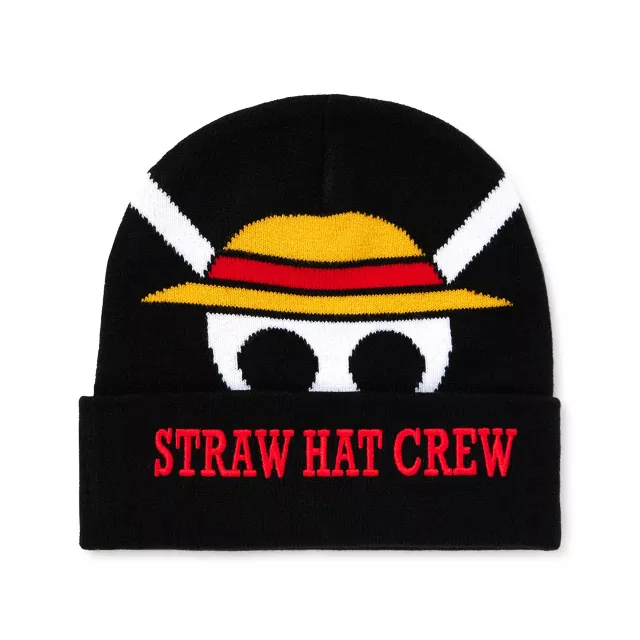 Straw Hat Crew Cuff Beanie Hat - One Piece at Spencer's