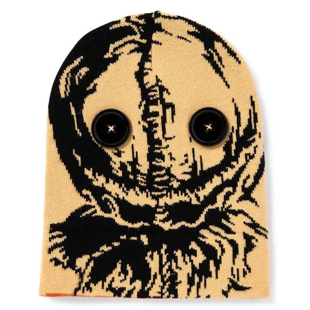 Sam Button Eyes Cuff Beanie Hat - Trick 'r Treat at Spencer's