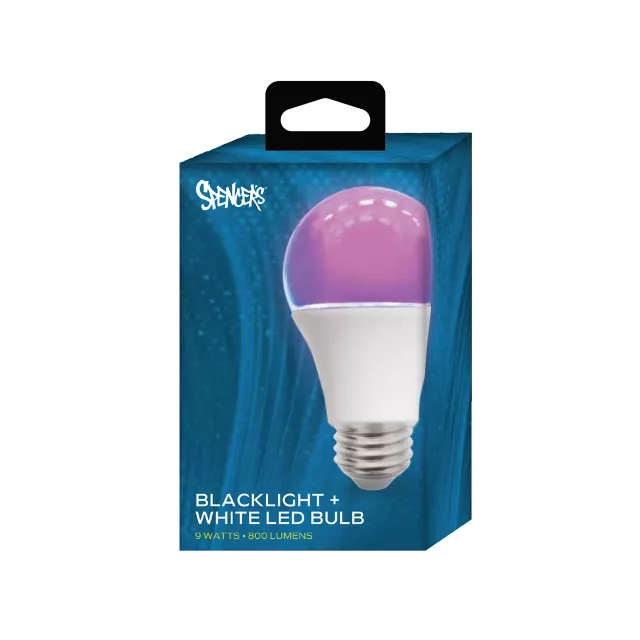 Black Light and White LED Light Bulb at Spencer's
