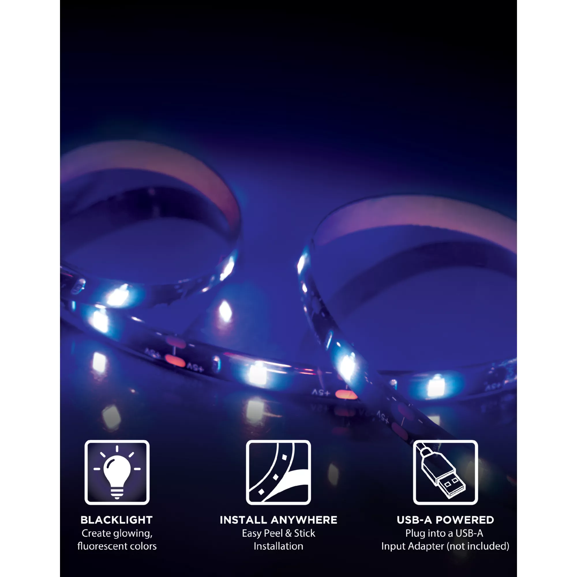 LED Black Light Strip 78 Inch - Monster at Spirit Halloween