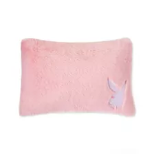 Pink Playboy Faux Fur Pillow at Spencer's