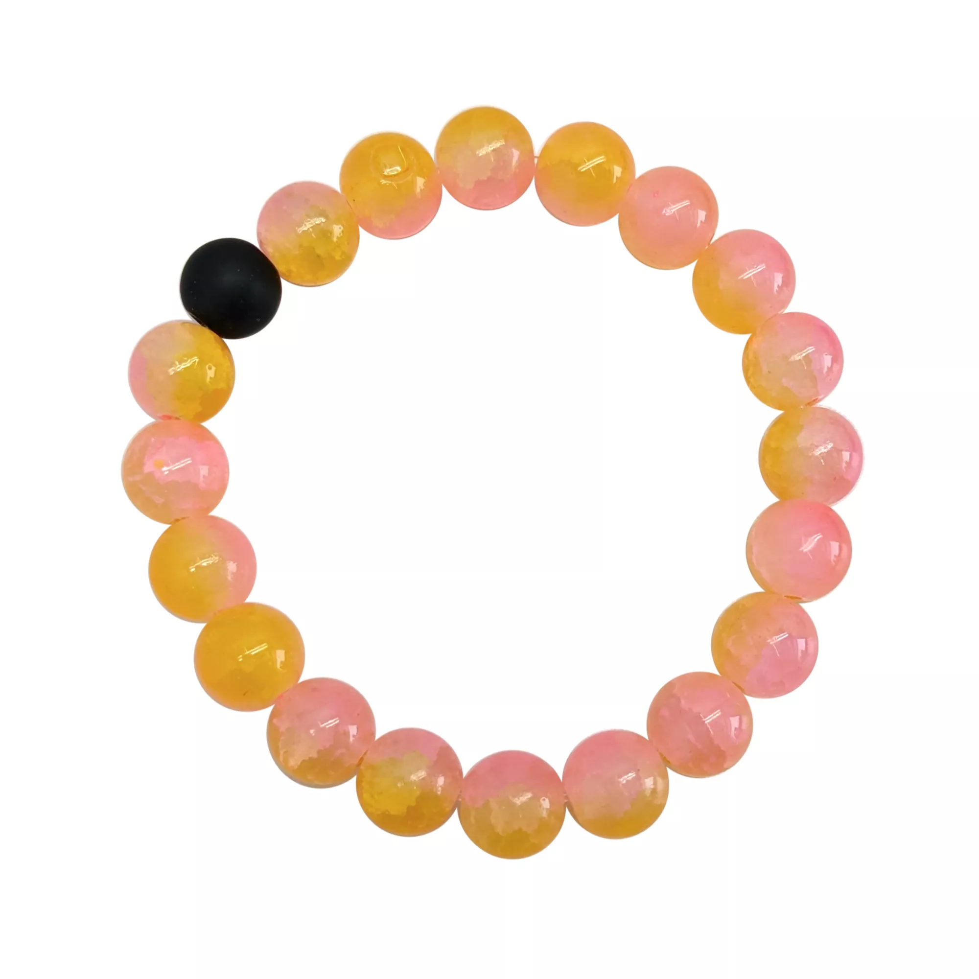 Peach and Black Long Distance Bracelets - 2 Pack at Spencer's