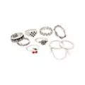 Multi-Pack Silver Novelty Rings - 9 Pack at Spencer's