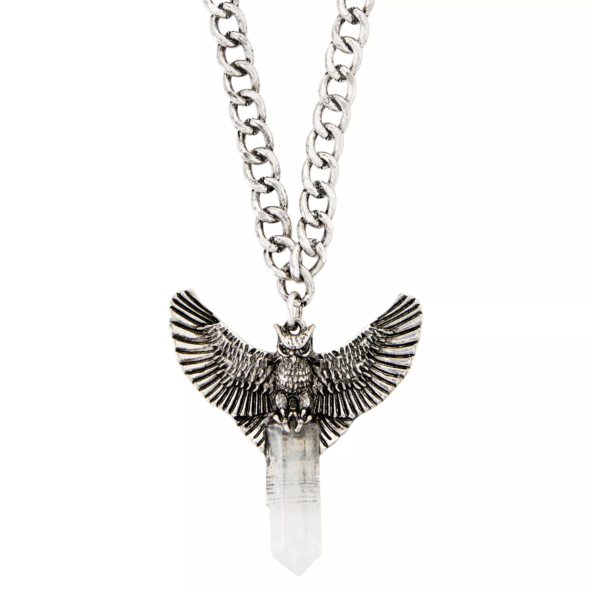 Owl Crystal Necklace at Spencer's