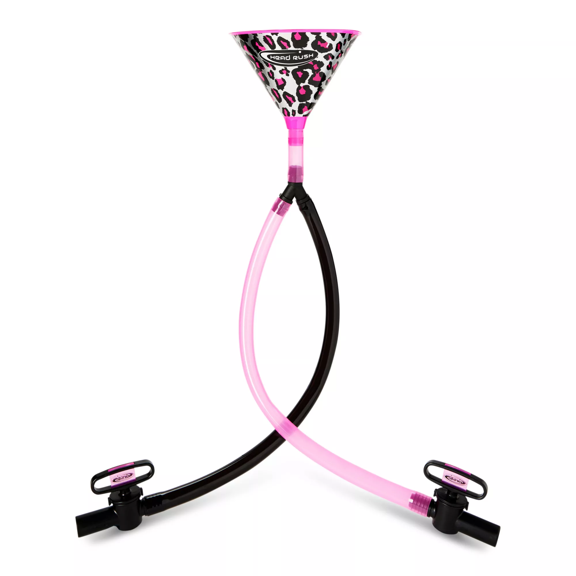 Pink Leopard Print Beer Bong at Spencer's