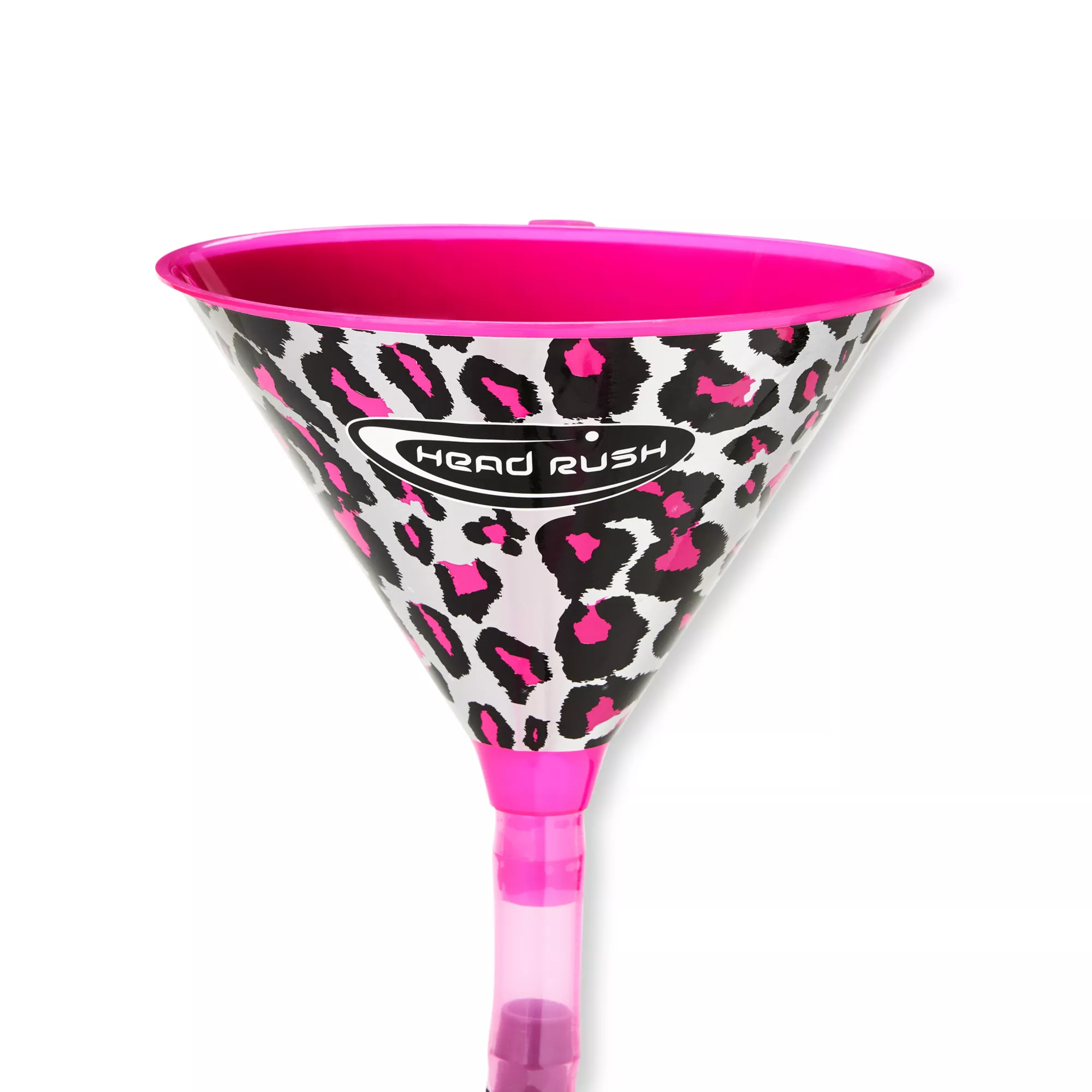 Pink Leopard Print Beer Bong at Spencer's