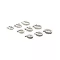 Multi-Pack Silver Huggie Hoops - 9 Pack at Spencer's