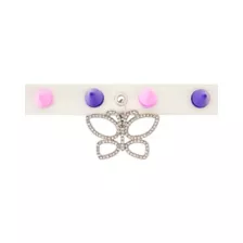 Pink and Purple Spike Butterfly Choker Necklace at Spencer's