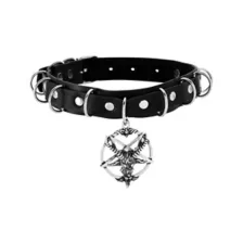 Baphomet Dangle Choker Necklace at Spencer's
