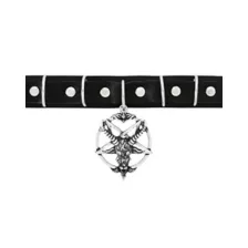 Baphomet Dangle Choker Necklace at Spencer's