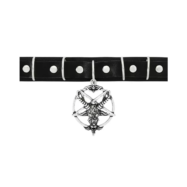 Baphomet Dangle Choker Necklace at Spencer's