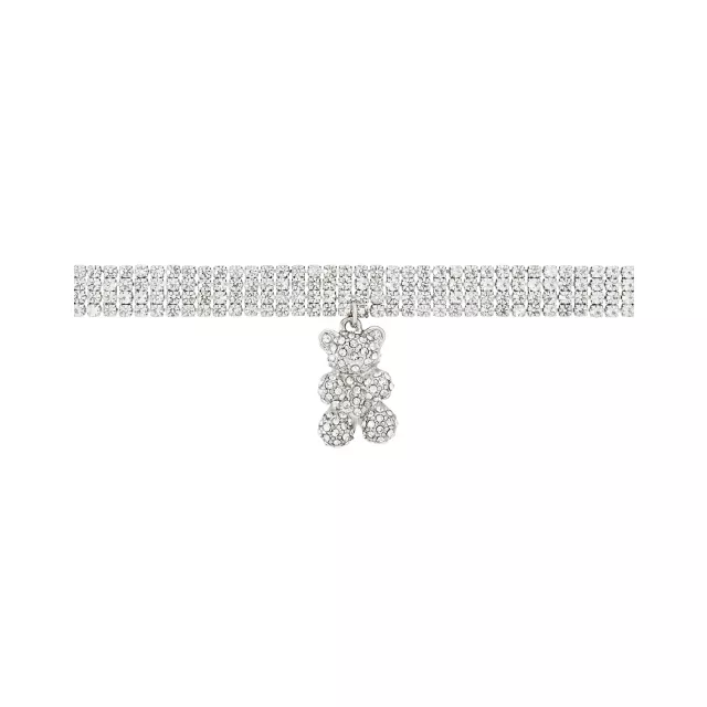 CZ Four-Row Gummy Bear Necklace at Spencer's