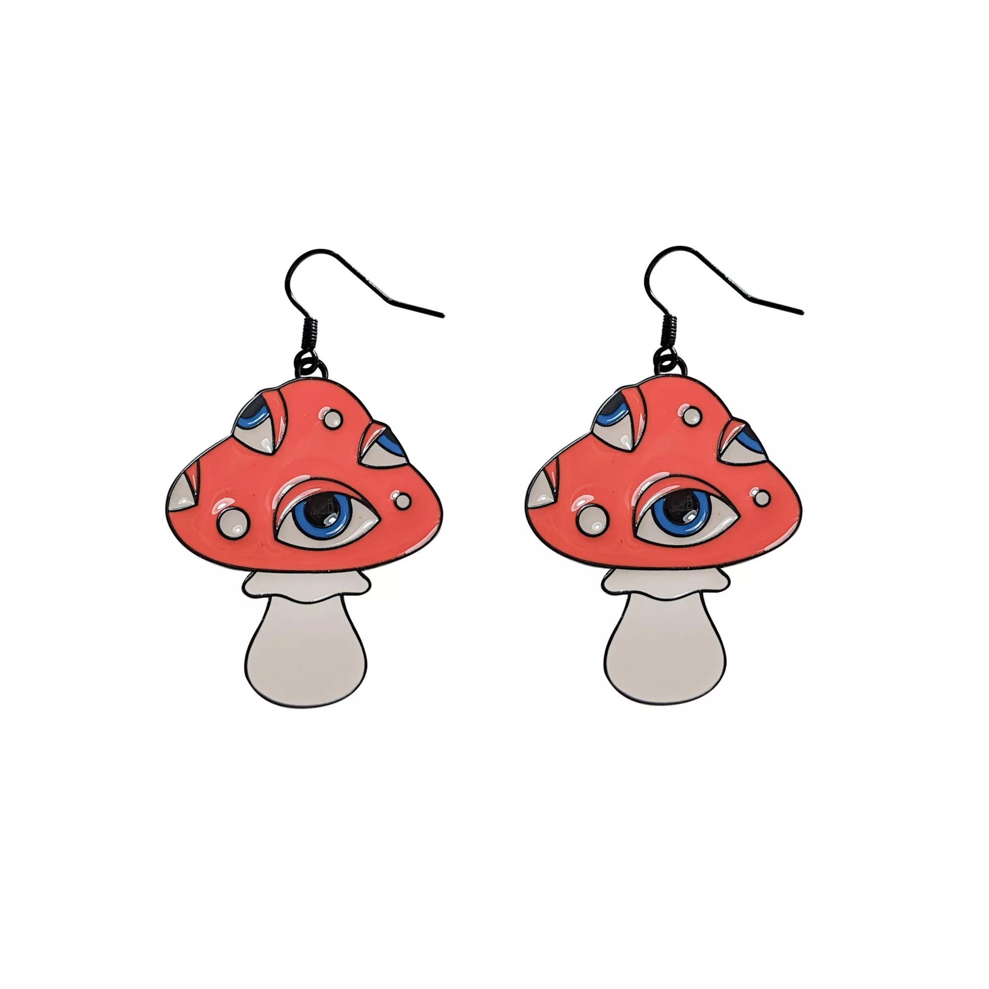 Mushroom Eyes Dangle Earrings at Spencer's