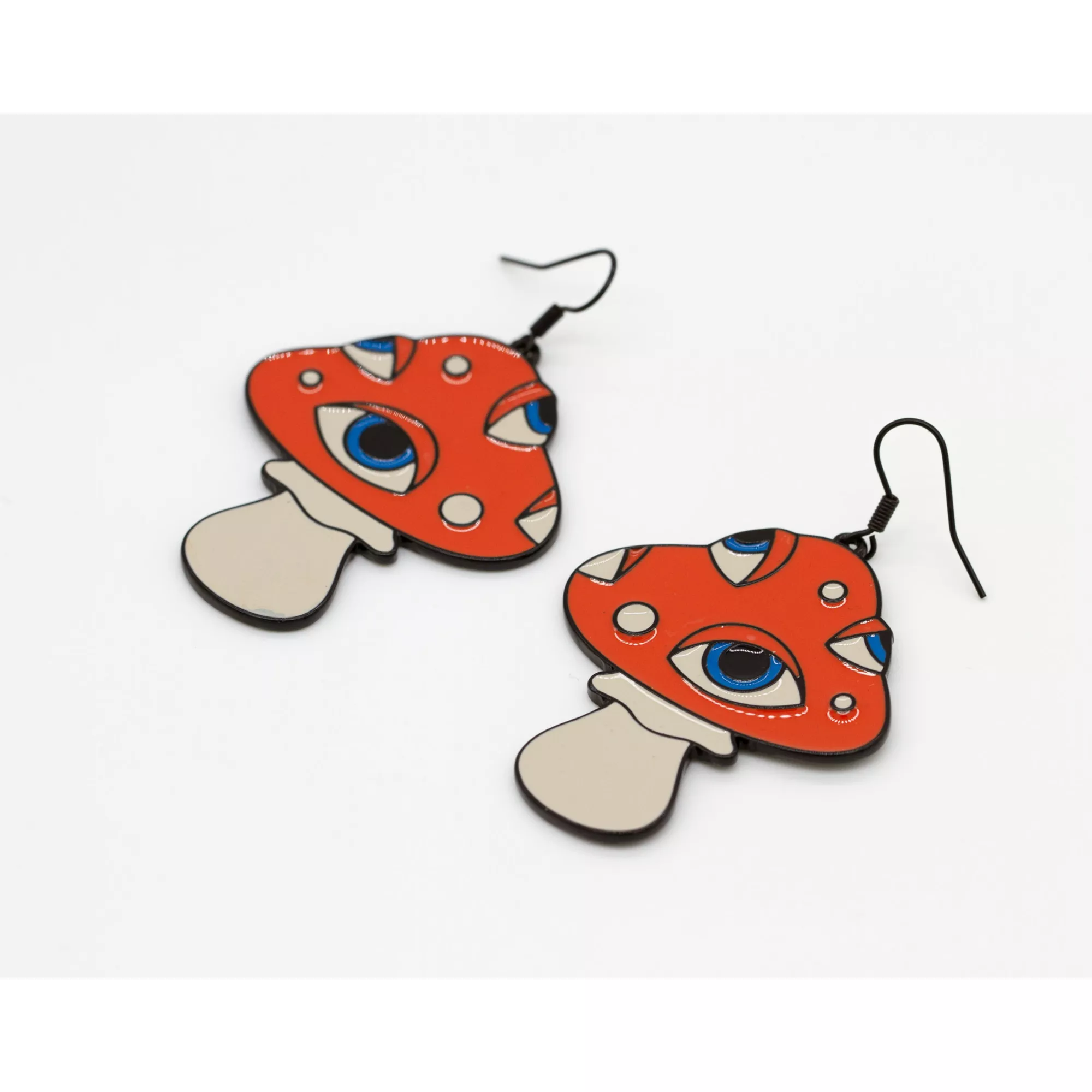 Mushroom Eyes Dangle Earrings at Spencer's