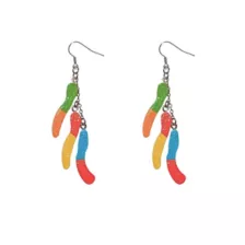 Sour Gummy Worms Dangle Earrings - 18 Gauge at Spencer's