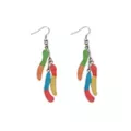Sour Gummy Worms Dangle Earrings - 18 Gauge at Spencer's