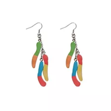 Sour Gummy Worms Dangle Earrings - 18 Gauge at Spencer's