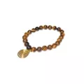 Semi-Precious Tiger's Eye Teardrop Bracelet at Spencer's