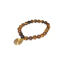 Semi-Precious Tiger's Eye Teardrop Bracelet at Spencer's