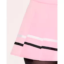 Pink Striped Mini Skirt at Spencer's
