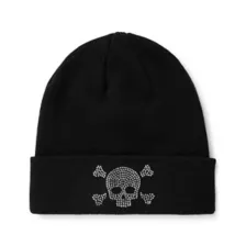 Skull Knit Hat at Spencer's