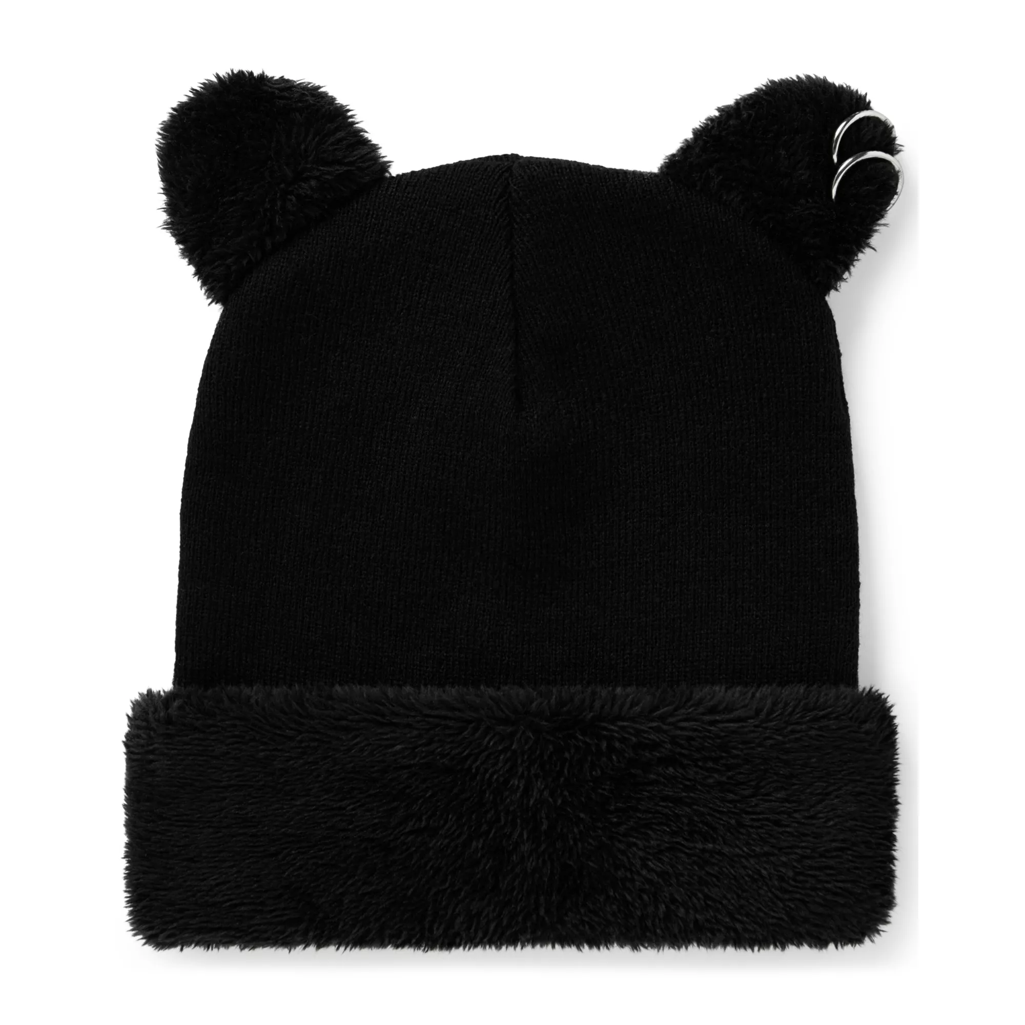 3D Ears With Silver Rings Knit Hat at Spencer's