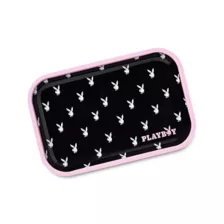 Black Playboy Allover Print Logo Tray at Spencer's