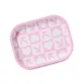 Pink and White Checker Playboy Tray at Spencer's