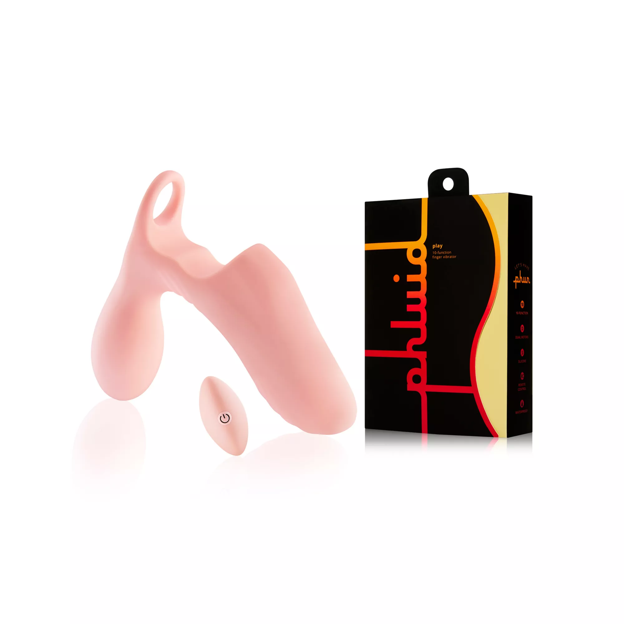 Play 10-Function Rechargeable Waterproof Finger Vibrator 4 Inch – Phluid