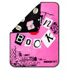 Mean Girls Burn Book Reversible Fleece Blanket at Spencer's