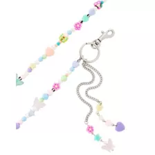 Cute Butterfly and Flower Beaded Wallet Chain at Spencer's