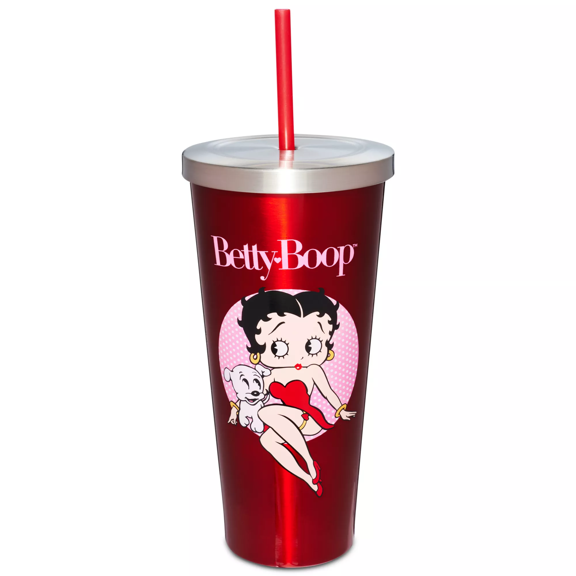 Betty Boop Cup with Straw 24 oz. - Betty Boop at Spencer's